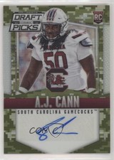 2015 Panini Prizm Collegiate Draft Picks Camo 93/199 AJ Cann #159 Auto fm0