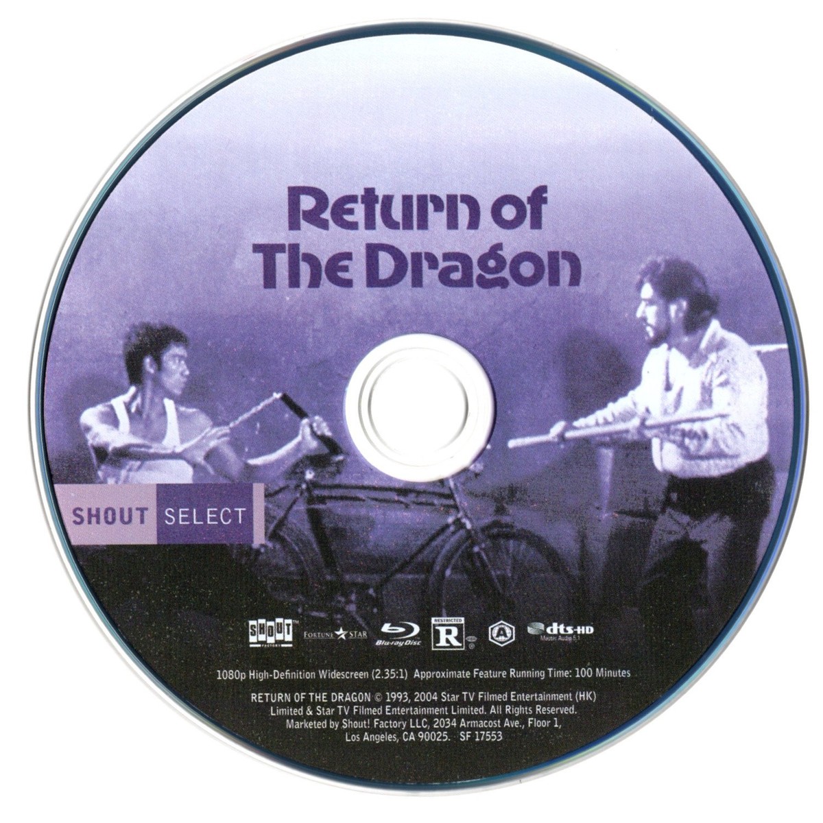 Chuck Norris RETURN OF THE DRAGON The Way of the Dragon BLU-RAY
