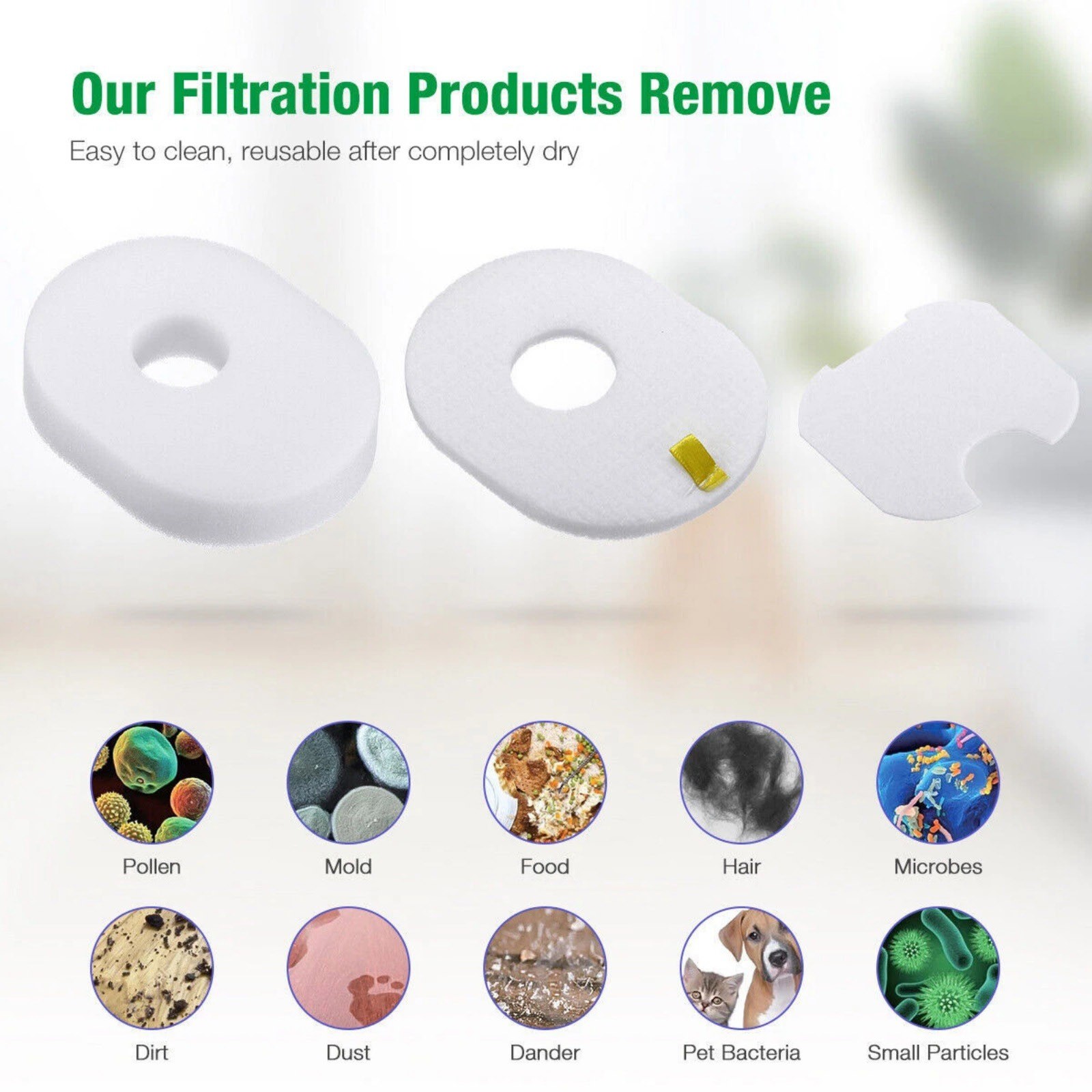 4 Pack Professional Filter Replacement for Shark Rocket Vacuum HV300 HV301 HV292