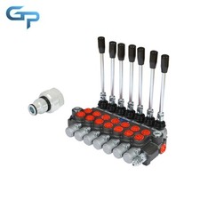 Hydraulic Directional Control Valve 7 Spool 3600PSI 13GPM + Conversion Plug