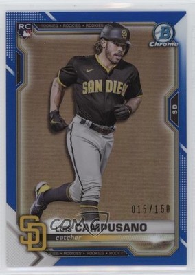 2021 Bowman Chrome Blue Refractor 15/150 Luis Campusano #37 Rookie RC 0z8v