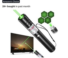 Rechargeable Green Line Tactical Flashlight   Long-Range Laser Light for Pres...