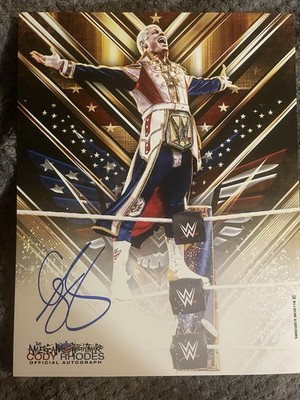 Cody Rhodes Signed 11x14 Event Poster WWE | eBay