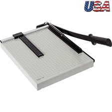 15 Inch Paper Trimmer 15 Sheet Capacity Automatic Clamp Metal Base Cutter New