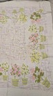 Vintage Print White Tablecloth-53"x60"-Spring, Floral, Garden — photo 4