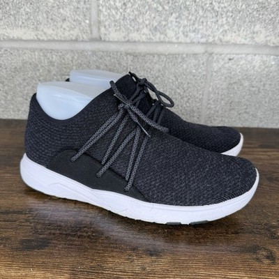 Vessi Cityscape Classic Knit Sneakers Black Womens Size 8