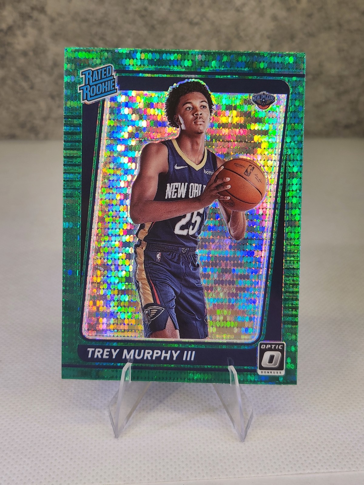 2021-22 Optic Rated Rookie Trey Murphy III 178 Green Pulsar New Orleans Pelicans