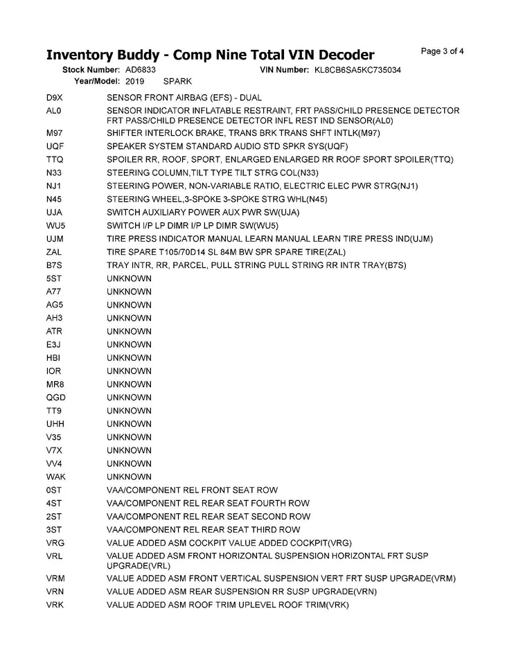 Conjunto de filtro de aire usado se adapta a: Chevrolet Spark 2019 grado A Foto 4 de 4