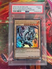 Yu-Gi-Oh Blue-Eyes White Dragon 25th Anniversary PSA 9 LOB 