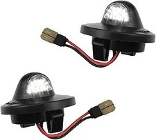 2 PCS Full LED License Plate Light Tag Lamp Assembly, 6000K Wh Color: 9 Lights