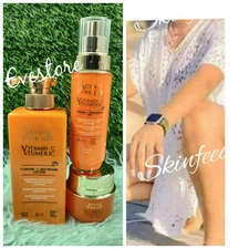 Active caviar drip Vitamin C & Tumeric Lotion 444ml, Oil 100ml And Face Cream