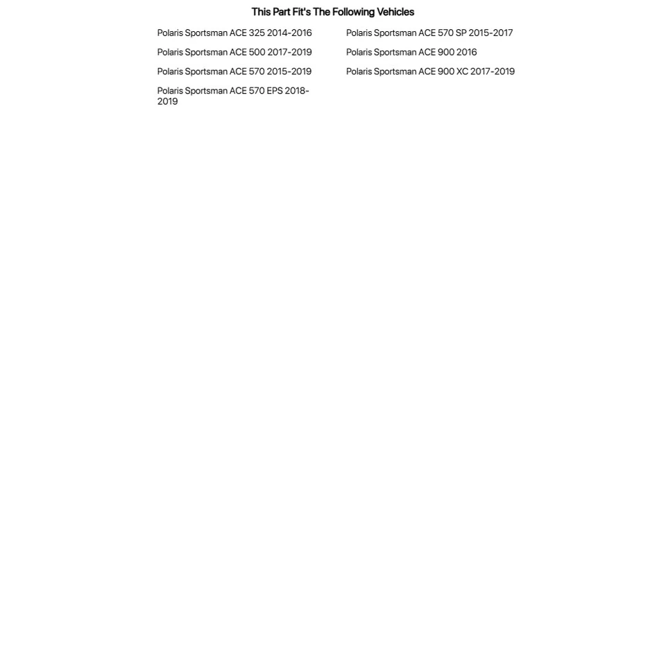 Tusk Storage Pack Black For POLARIS Sportsman ACE 570 SP 2015-2017 Foto 2 de 4