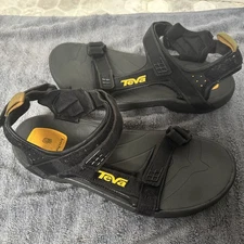 Teva 4141 Men's Sports Sandals Black/Yellow, Size 12