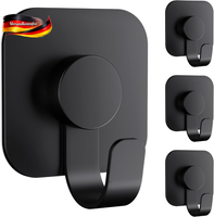 Selbstklebende Wandhaken Edelstahl 4Er Set FüR HandtüCher, Kleider, Bad & KüChe