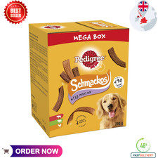 110 Pedigree Schmackos Mixed Meaty Variety Dog Treats Mega Box 790g Dog Chews 10.44 per kilo