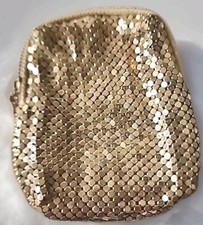 Vintage Gold Mesh Deco Coin Purse West German