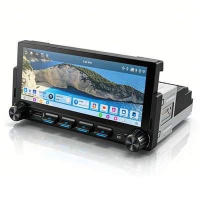 6.86'' Autoradio 1 DIN Apple Carplay Android 15 Bluetooth GPS WIFI FM RDS 4G+64GB