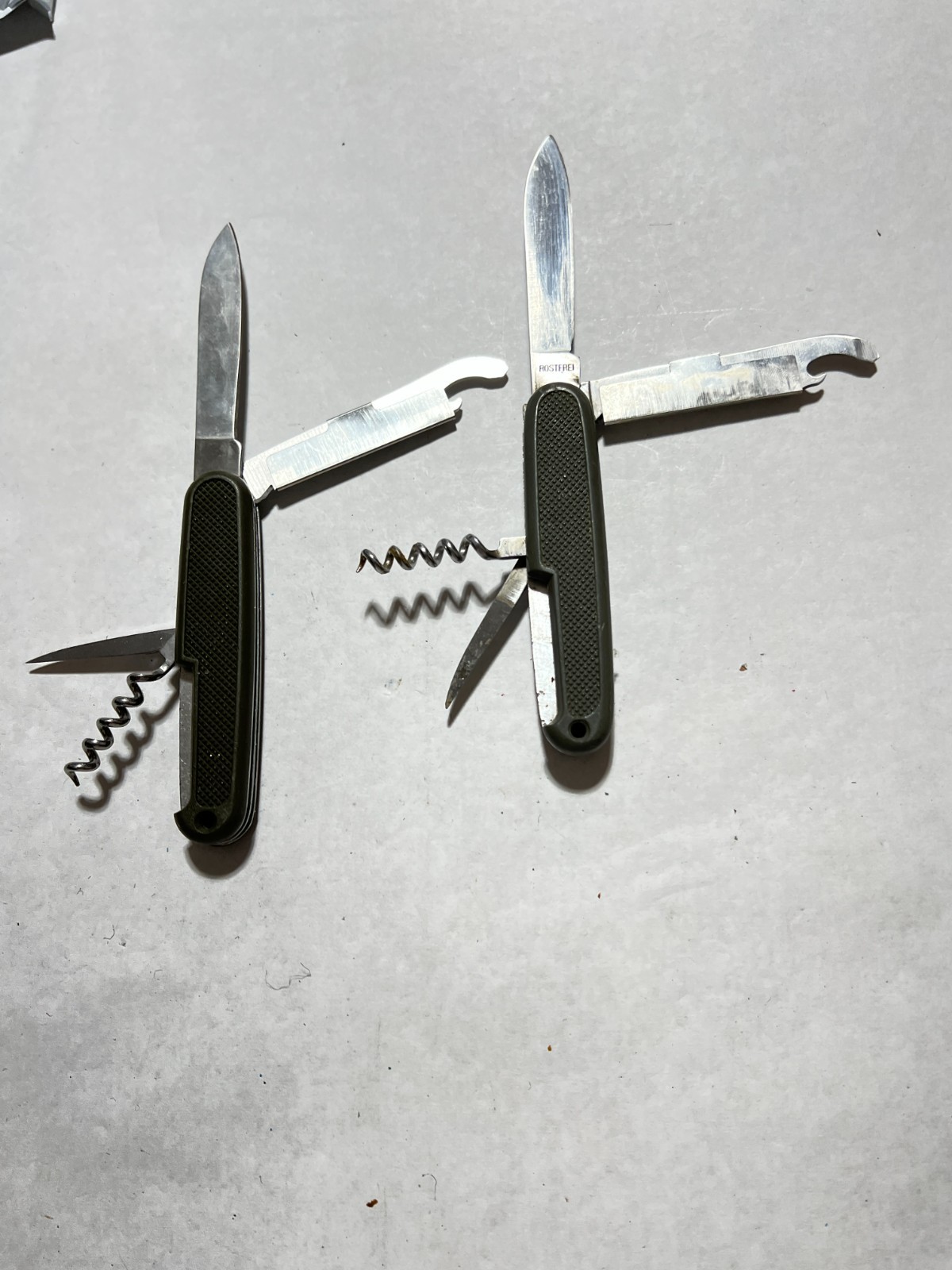 Lot of 2 Mil Tec Pocket Knives