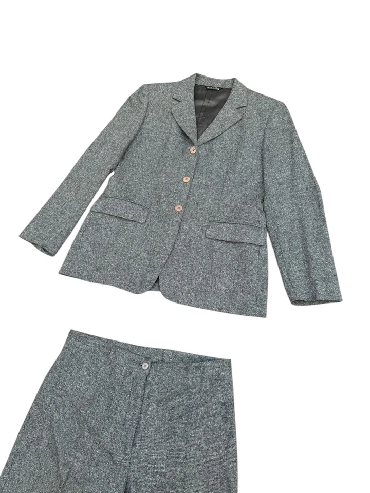 Traje Pantalones Alexander McQueen Vintage Gris Lana Talla IT 44 (se adapta a M) Foto 2 de 4