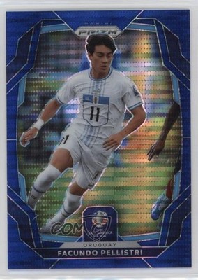 2024 Panini Prizm CONMEBOL Copa America Blue Pulsar 11/75 Facundo Pellistri 16sb