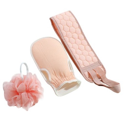 1 Set Badehandschuhe Back Scrubber Badezimmerzubehör Home Use Duschtuch