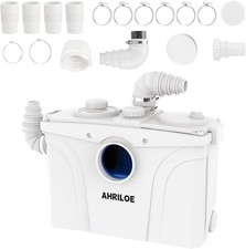 Macerator Pump 900W 48 GPM Flow 40 ft Head Lift Pump Toilet Basement Sink