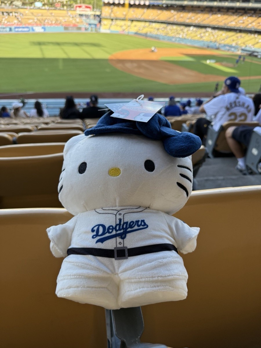 2026 NEW Hello Kitty Los Angeles Dodgers MLB Plush Figure White