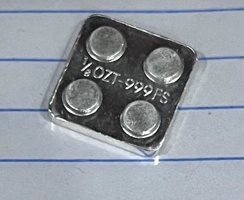 LEGO 1/8 OZ .999 Fine Silver Stackable