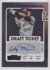 2021 Panini Contenders Draft Ticket 2 Red 49/75 Cody Morissette #DT2-CM Auto v1x