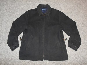 POLO RALPH LAUREN VTG 90'S MENS XL DARK BLUE WOOL BLEND SPORTS JACKET         