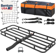 53 X 19 Hitch Mount Cargo Carrier Basket 500lb Capacity With Hitch Stabilizer