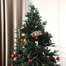 3 Pcs 9 pointed Paper Star Lanterns 12 Inch Hanging Lampshade Paper Pendant C...