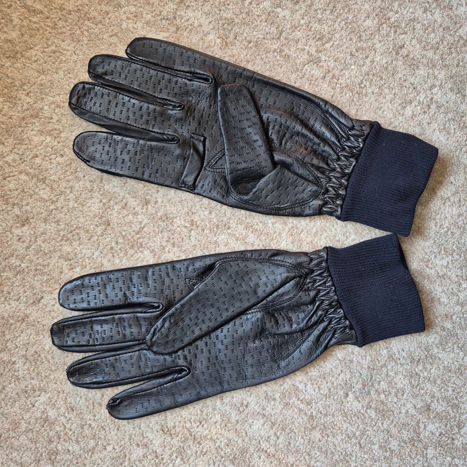 Dents Water-Resistant Black Leather Shooting Gloves - Left Handed - SIZE 8.5 - Image 3 of 4