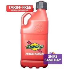 Sunoco Race Jugs M7500RD, One Red Plastic Red Sunoco Motorsports Jug 5 Gal Perfo