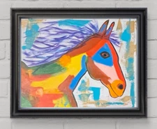 Abstract Expressionism Original Art Wildfire 11x14 Canvas Design Home Art