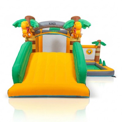 Aufblasbarer Kinder Spielplatz mit Rutsche Wasserpark Pool Outdoor KINDI DPZ007