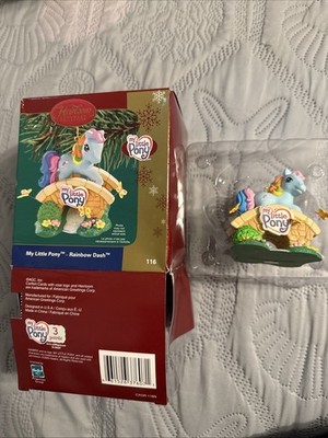 My Little Pony Rainbow Dash Bridge Carlton Cards Hasbro Christmas Ornament 2005