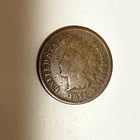1871 US Indian Head Cent! Semi Key Date!  Lower Mintage! Free Shipping