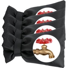 Outdoor Faucet Covers for Winter 4 Pack Cover Freeze Protection Black