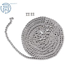  25 Roller Chain  10 feet  2 Free Connecting Link 1/4Inch Chain Pitch Durable