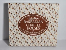 VTG Pimpernel Place Mats Barbados Chattel Houses By Jill Walker Boxed Set Of 4