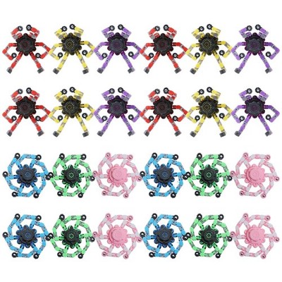 Original Ecology 24Pcs Transformable Fidget Spinners Toys- Deformable Fingertip