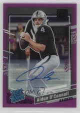 2023 Panini Clearly Donruss Purple Auto /175 Aidan O'Connell #51 Auto 1d0h