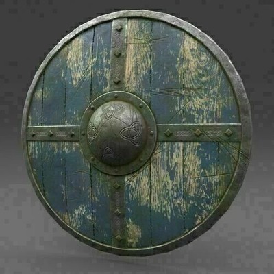 Viking Wooden Round Shield Armor 24'' With Wooden Steel Medieval Shield LARP GIFT