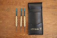 Vintage Bottelsen Darts Original Black Pouch with 3 Darts