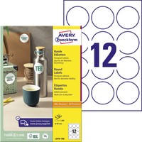 1-20X Avery Zweckform Kennzeichnungs-Etiketten, Durchmesser: 60 Mm
