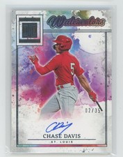 2025 Impeccable #WCS-CD Chase Davis Auto Impeccable Watercolors Signatures /35