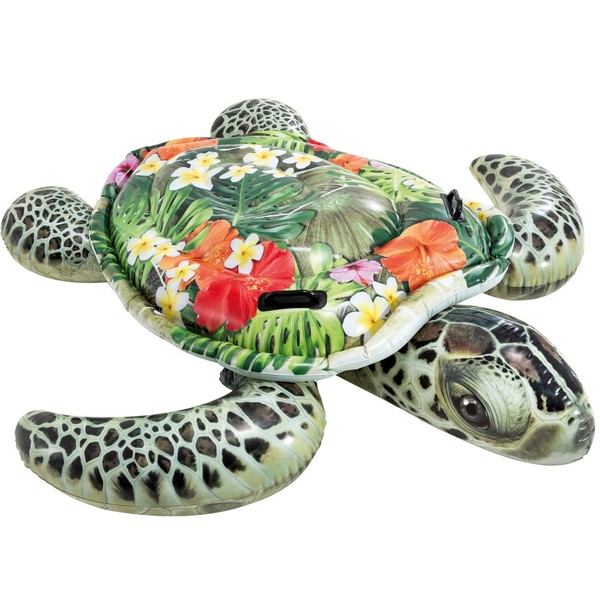Intex Aufblasbare SchildkröTe Reittier Kinder Vinyl 191X170 Cm Bis 80 Kg-image