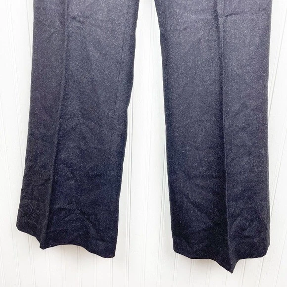 Pantalone Tory Burch Corrina Heather grigio scuro 100% lana taglia 6 stile 23061221