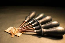 Japanese style blue handle Leathercraft Edge Bevelers Leather Edger Tools DIY